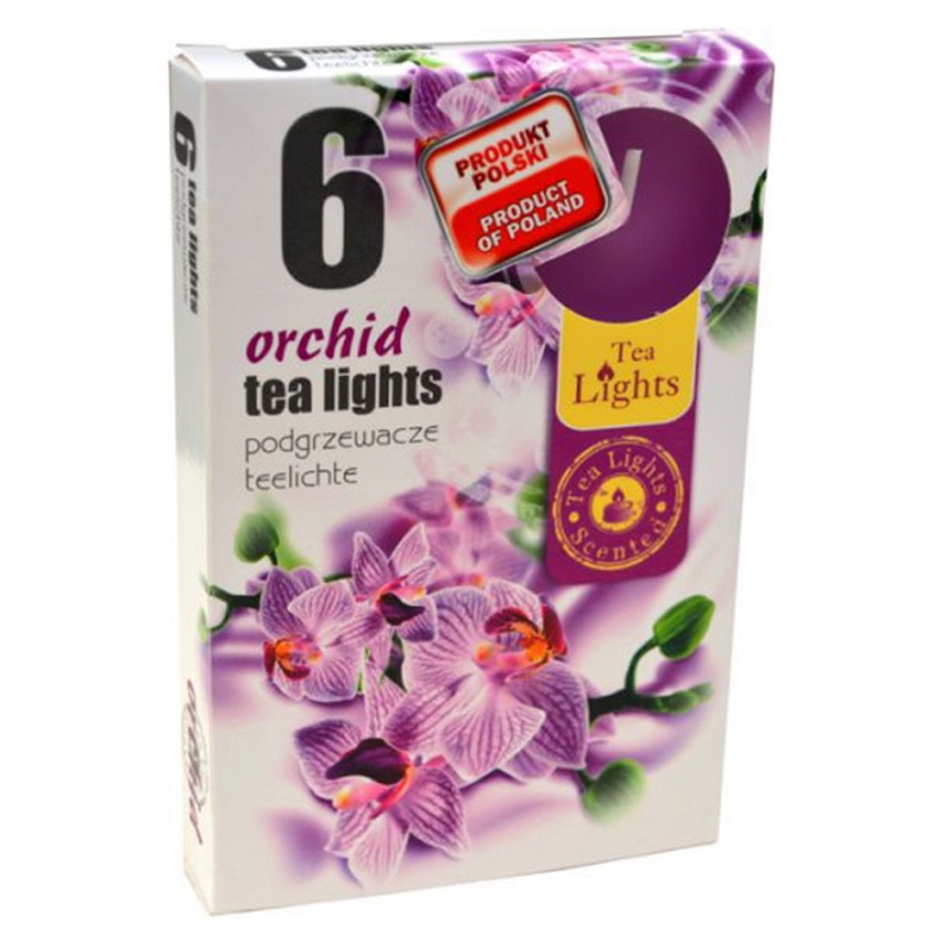 Hộp 6 Nến Thơm Tealight Admit ADM7708 Orchid (Hoa địa lan)