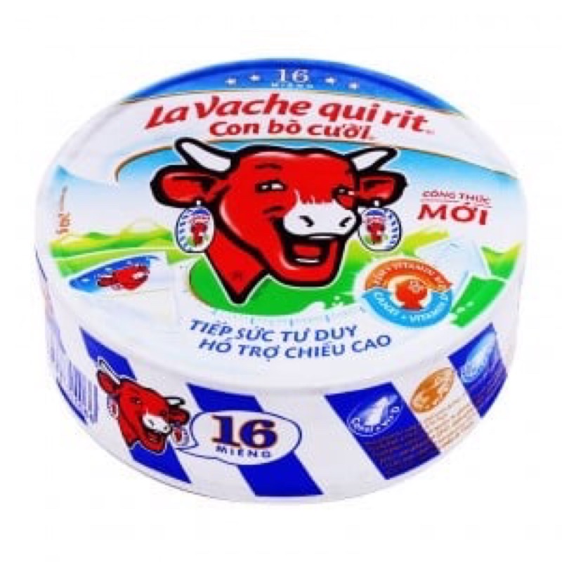 Phô Mai Con Bò Cười Vị truyền thống hộp 8 miếng với hộp 16 miếng