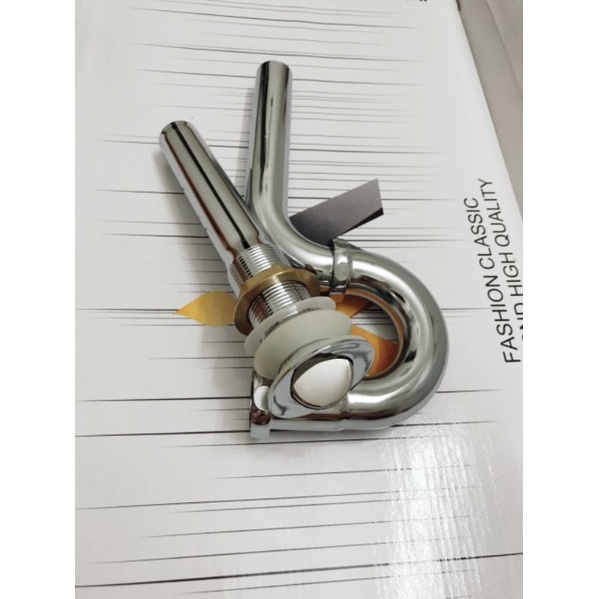 Bộ xi phông  lật Inox 304 dầy đẹp  dùng cho lavabo sứ