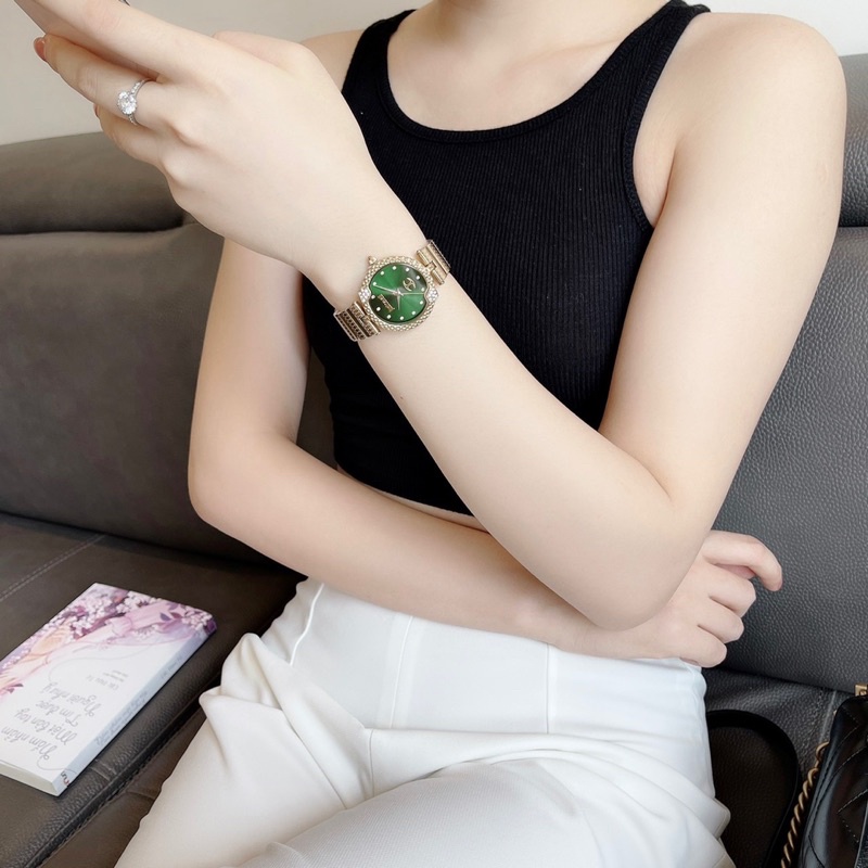 🟢 Set gồm đồng hồ tặng kèm dây lắc đeo tay chính hãng cực chảnh Just Cavalli