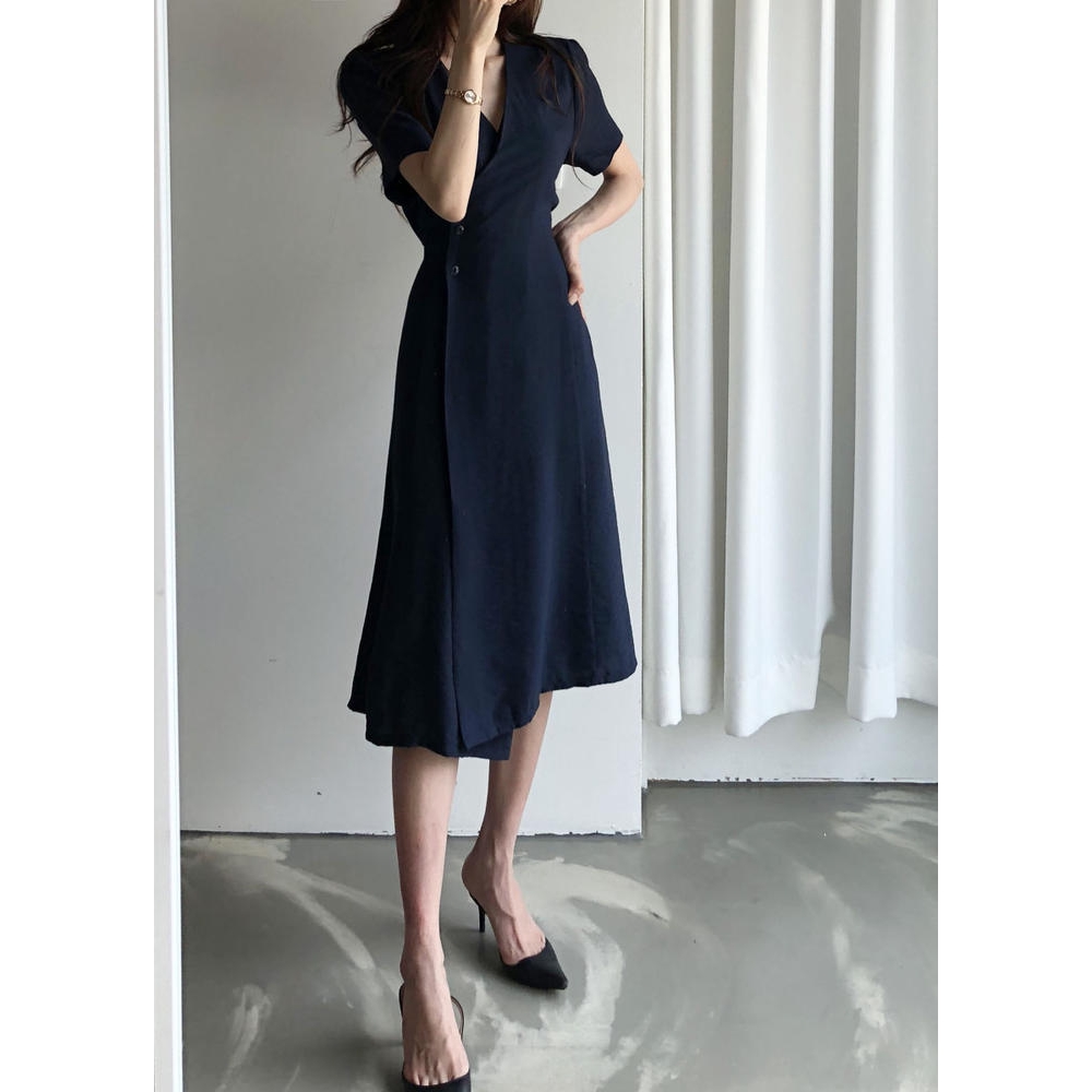 Đầm nữ cổ tim dáng ôm thời trang 33922