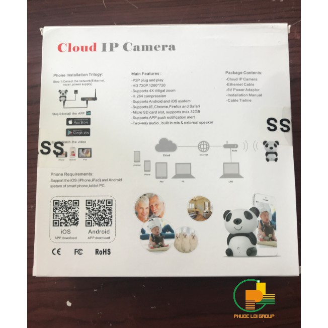 Camera Arshiner trông trẻ hình gấu trúc