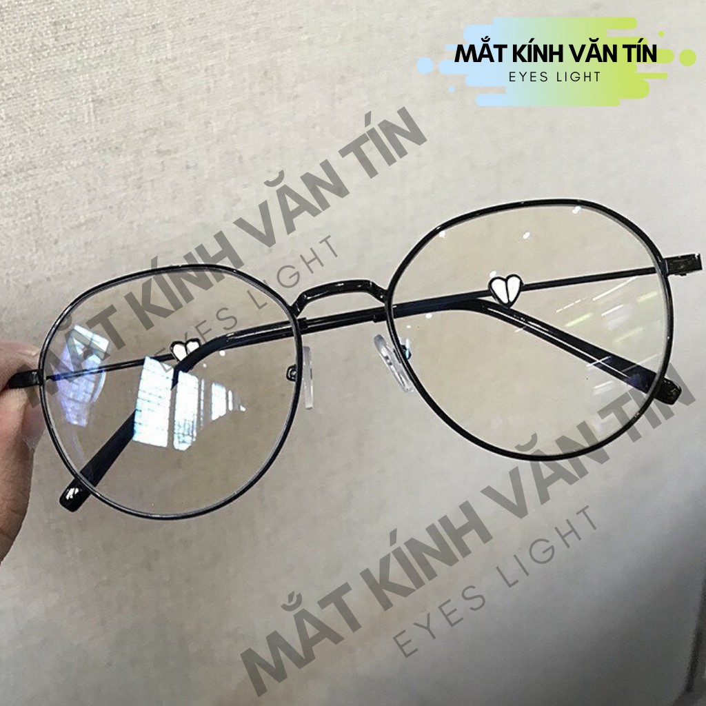 Gọng kính cận Eyes Light T554 nữ mắt kính tròn càng kim loại cao cấp không gỉ | WebRaoVat - webraovat.net.vn