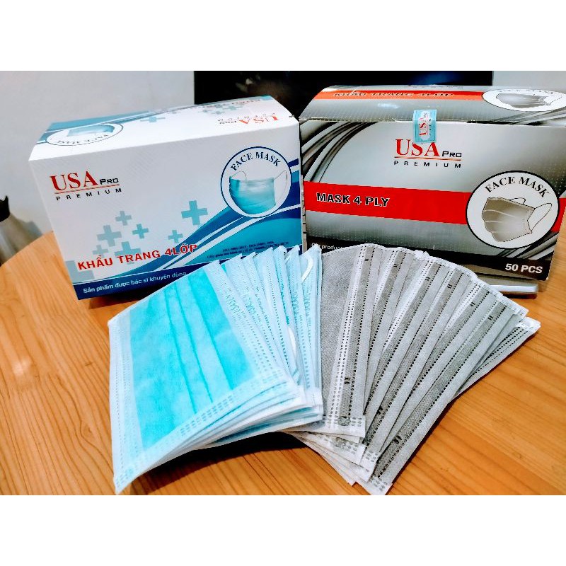 Khẩu Trang Y Tế 4 Lớp Vải PP