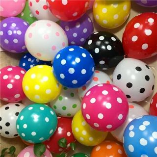 Combo 100 quả bóng bay chấm bi cực đẹp