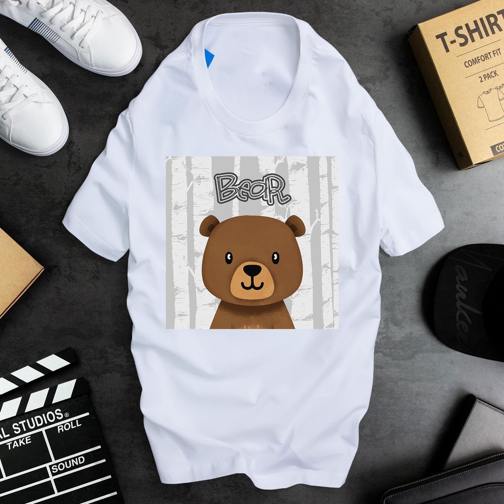 ÁO THUN TAY LỠ GẤU BEAR GIÁ RẺ BẤT NGỜ IN HÌNH COOL NGẦU SALE CỰC SHOCK - 130623