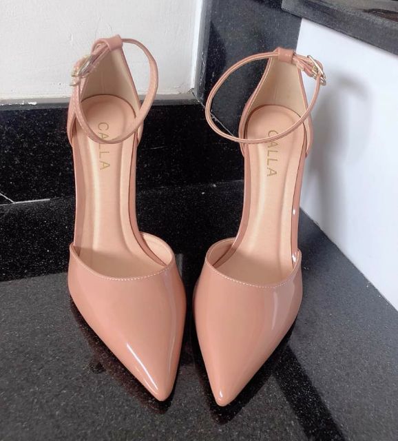 Cao gót sandanl quai cài bít mũi màu nude 9_10p và 11_12p | BigBuy360 - bigbuy360.vn