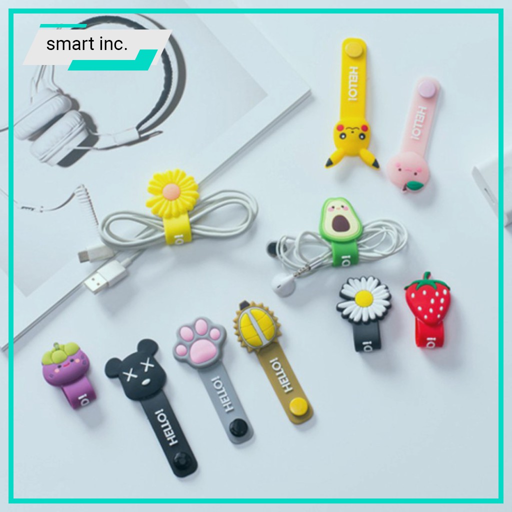 Kẹp Cuốn Quấn Thu Gọn Bảo Vệ Cáp Sạc Dây Sạc Chống Rối Cute Dây Quấn Gọn Cáp Sạc Điện Thoại Tai Nghe Dễ Thương | BigBuy360 - bigbuy360.vn