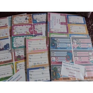 Set 16 cái giấy nhãn tập học sinh