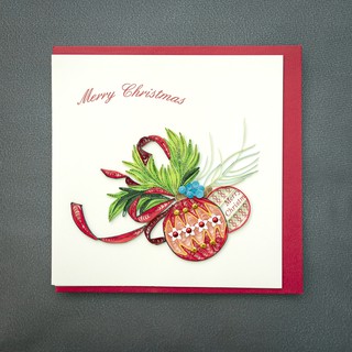 Thiệp Giấy Xoắn Giáng Sinh Handmade NOEL20