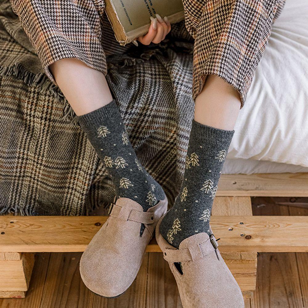 Vớ Len Thoáng Khí Phong Cách Harajuku Nhật Bản Thời Trang Mùa Đông