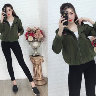 Áo khoát kaki dày dặn
