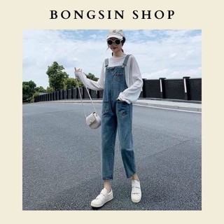 Quần Yếm Jean Nữ Co Giãn Nhẹ, Form chuẩn