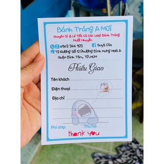 Phiếu ship thiết kế theo yêu cầu