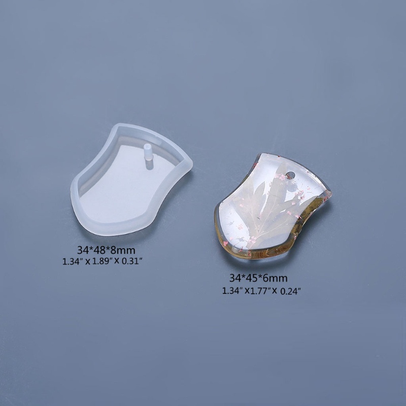 Khuôn Silicone Làm Móc Khóa DIY 6 Cái Tiện Lợi
