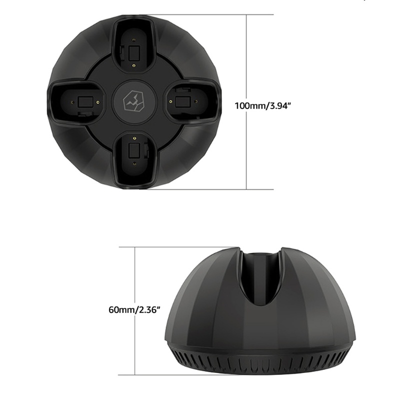 Dock Sạc Nhanh 4 Trong 1 Có Giá Đỡ + Pin 4 Pin 1100mAh Cho XB