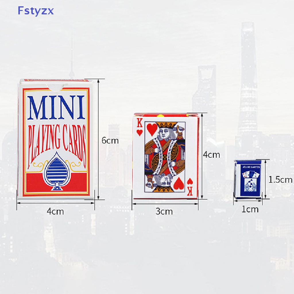 Bộ Bài Poker Mini Dễ Thương Dùng Trang Trí Nhà Búp Bê