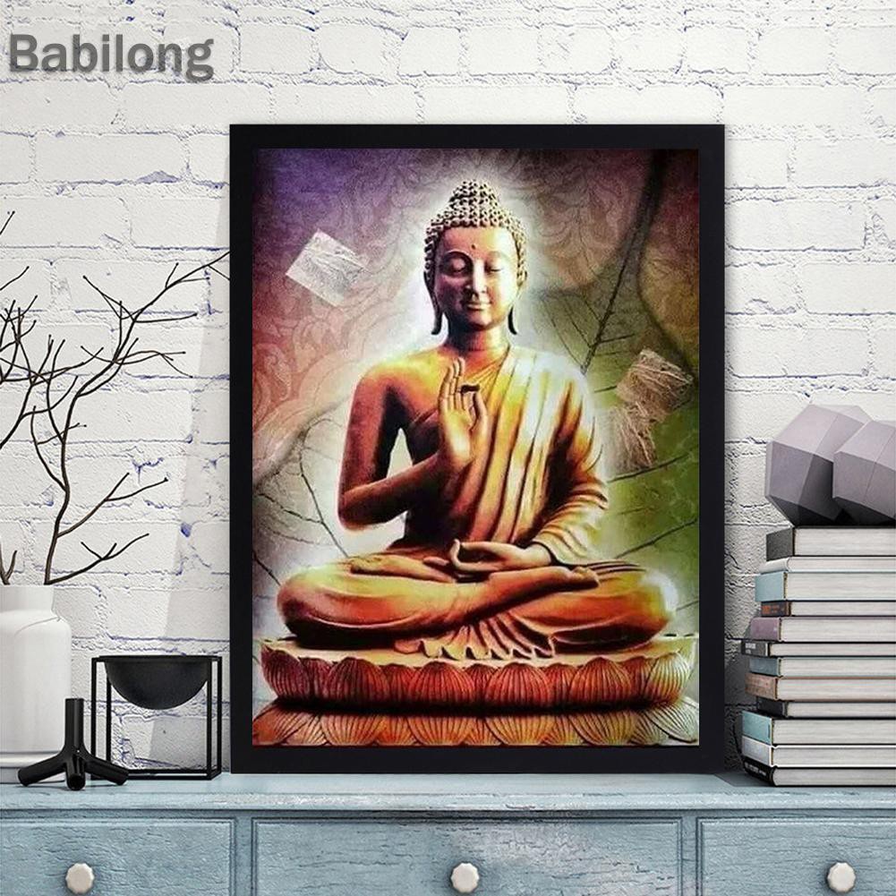 [Hàng mới về] Bộ Tranh Đính Đá 5d Tự Làm Hình Phật Độc Đáo