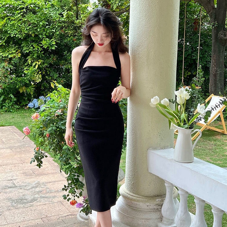 Đầm Hai Dây Ôm Dáng Phong Cách Pháp Thời Trang Cho Nữ