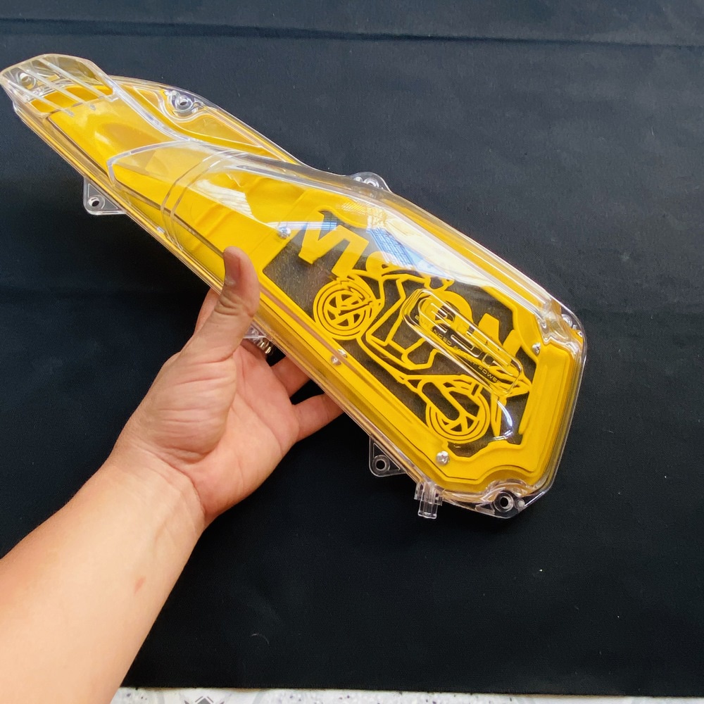 COMBO LỌC GIÓ ĐỘ XE MÁY VÀ ỐP PÔ E ĐỘ TRONG SUỐT GẮN XE VISION ĐỜI 2016 TRỞ LÊN