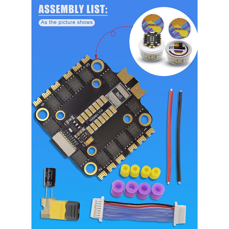 Bảng Mạch ESC 8B45A 4In1 Cho Drone Điều Khiển Từ Xa 45A BLHeli-S DShot150 / 300 / 600 20X20 / 30.5X30.5mm