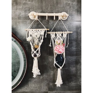 Mành macrame treo cây