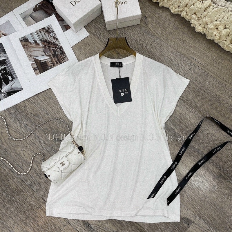 Áo phông cổ tim basic (loại đẹp)