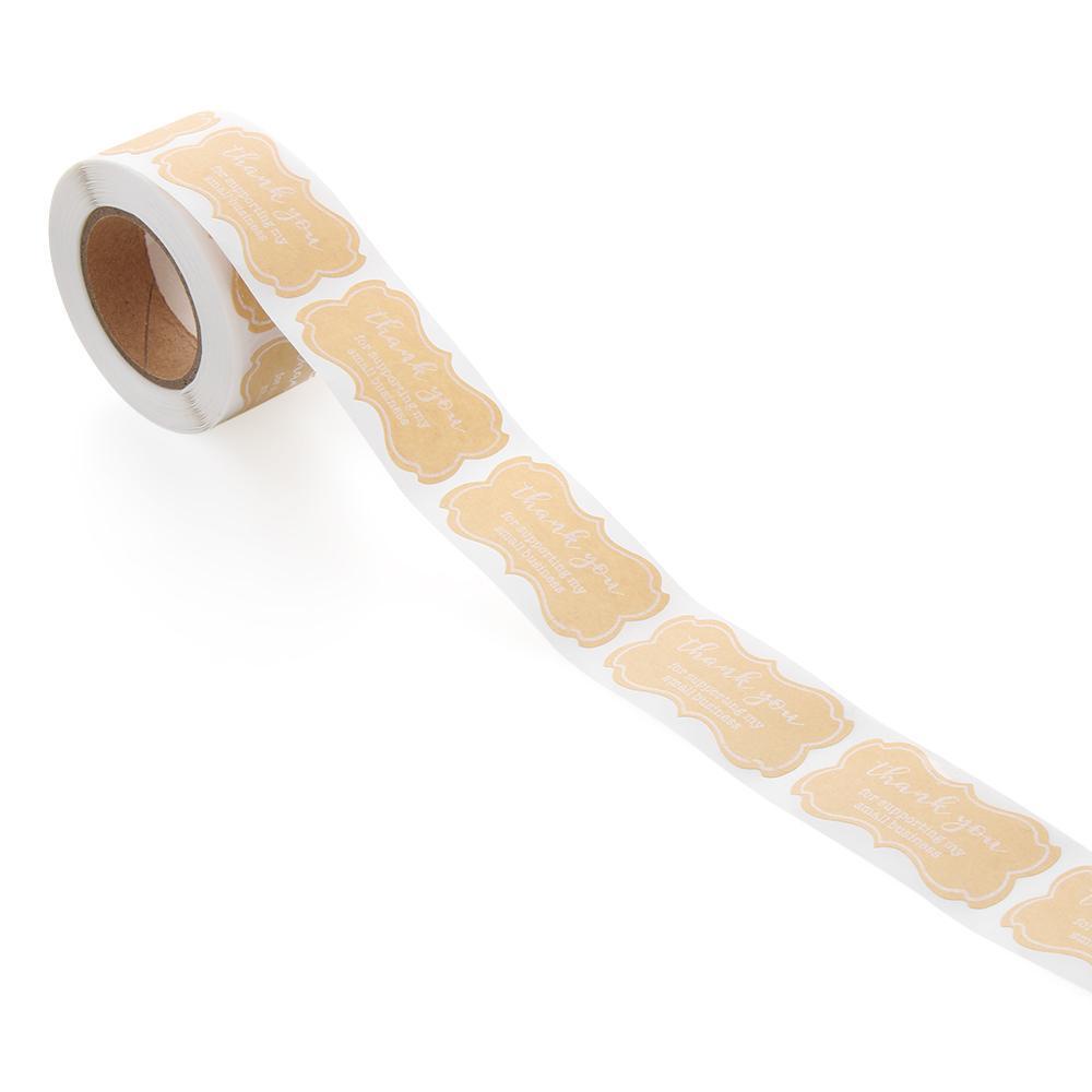 KUNHEV Cuộn 250 Nhãn Dán Trang Trí Quà Tặng Tiệc Cưới In Chữ Thank You