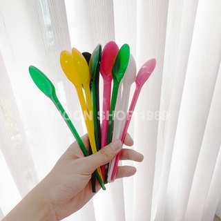 50 muỗng nhựa trà sữa cao cấp siêu dài 20cm