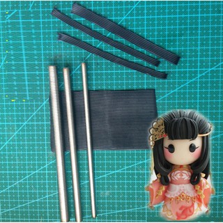 Dụng cụ Làm Tóc - Sọc Nặn Đất Sét, Búp Bê Chibi, Mô hình