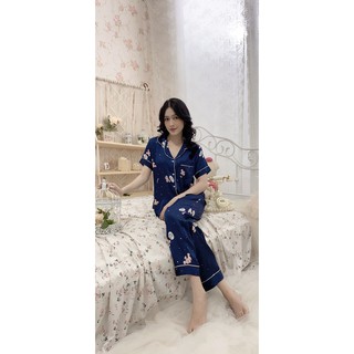 [Free Ship] LỤA SATIN TAY NGẮN QUẦN DÀI có size
