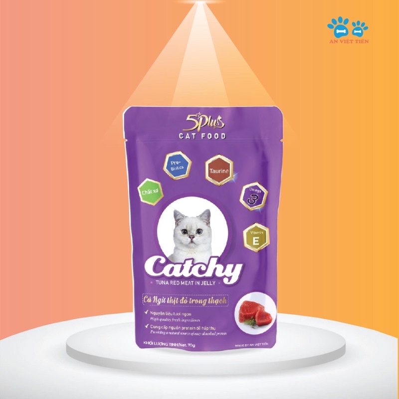 (MỚI) Pate CATCHY 70g cho mèo mọi lứa tuổi 7 vị thơm ngon