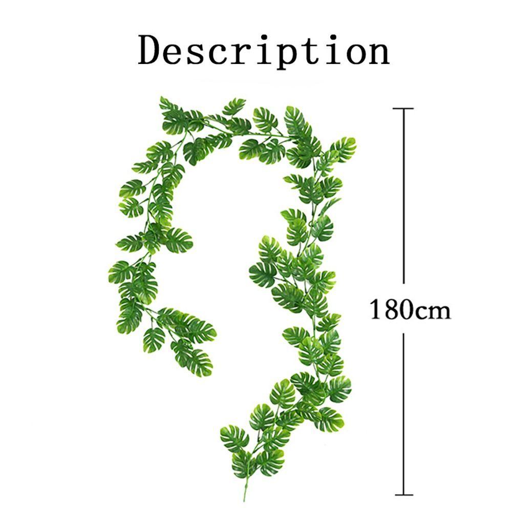 1 Nhánh Lá Xanh Nhân Tạo 180CM Dùng Trang Trí Nhà Cửa / Tiệc Cưới