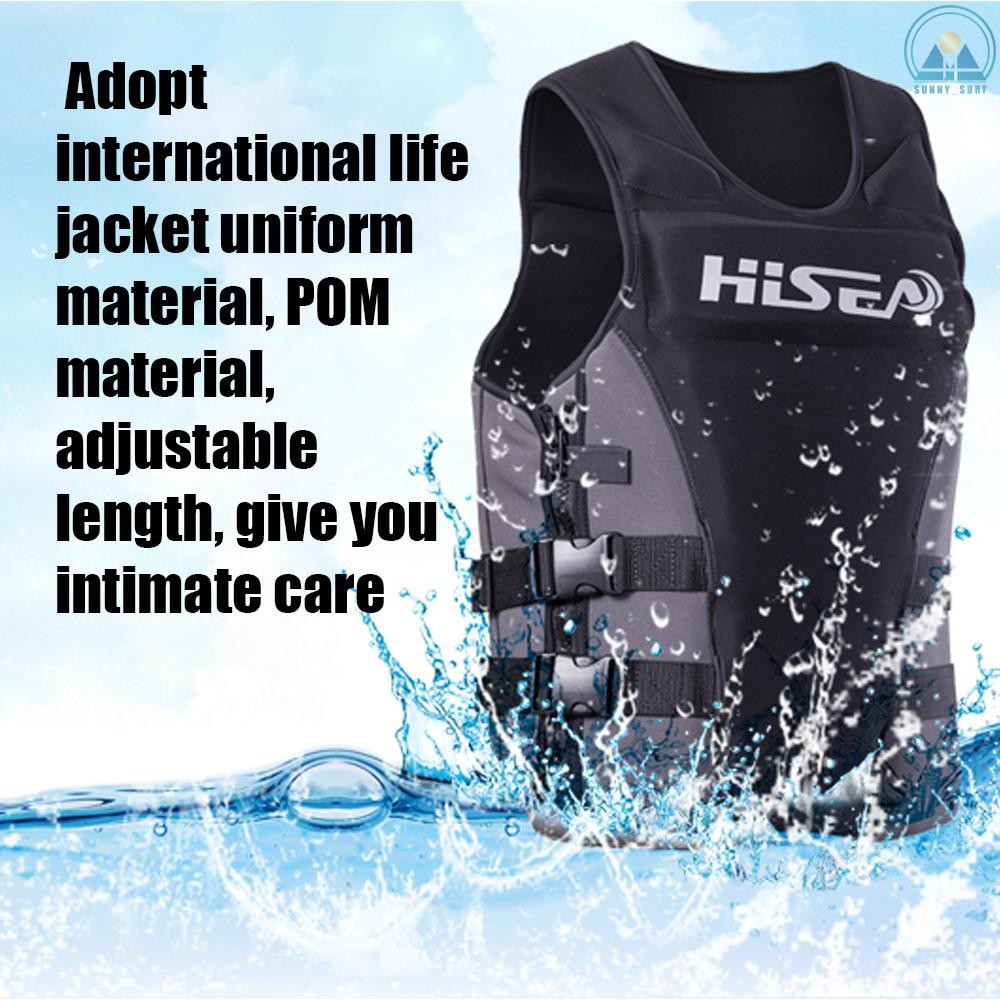 Sunny☀ Professional Lightweight Adult Buoyancy Lifejacket Protection Waistcoat for Swimming Boating Fishing Rafting Surfing