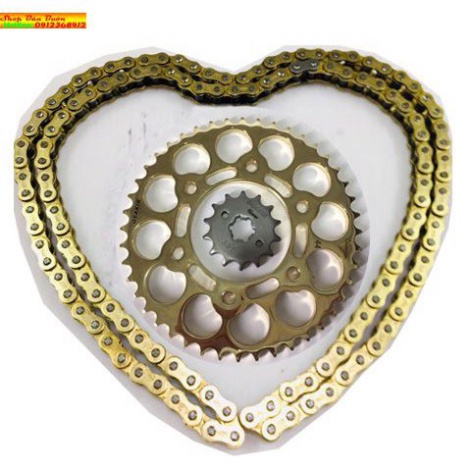 NHÔNG XÍCH OSAKIK CHO EXCITER150CC-428H  SIÊU ĐẸP