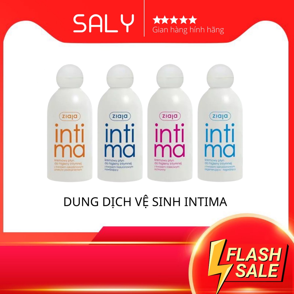 Dung Dịch Vệ Sinh Intima Ziaja Cam, Xanh, Hồng tím Ngăn ngừa viêm nhiễm 200ml