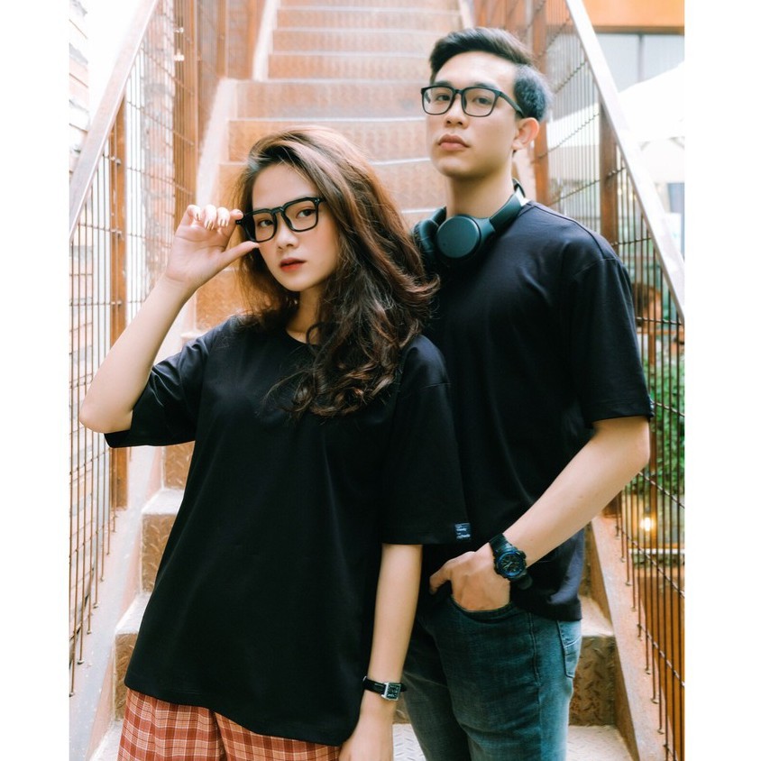 Áo thun trơn nam nữ tay lỡ MADELA, áo phông nữ form rộng ་ ‣