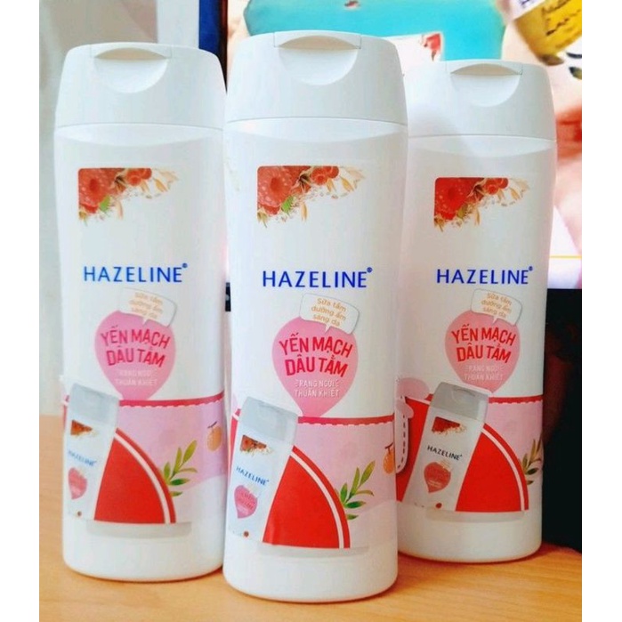 Sữa tắm dưỡng da trắng sáng Hazeline Chai 300ml Hàng Khuyến Mãi