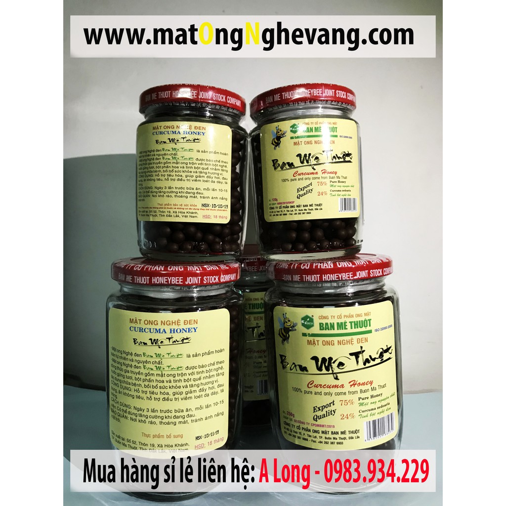 250g mật ong nghệ đen Ban Mê Thuột