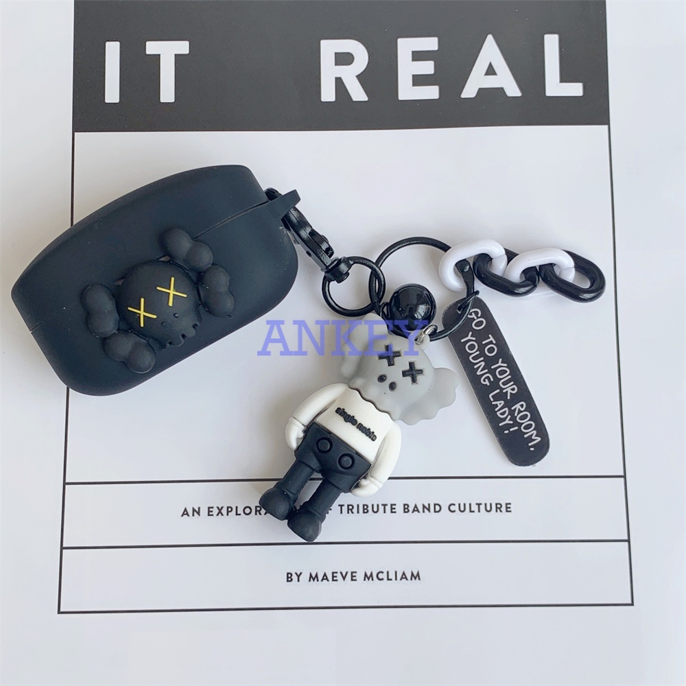 Sony WF-1000XM4 WF-1000XM3 Linkbuuds S LS900N L900 C500 SP800N XB700Vỏ Bảo Vệ Hộp Sạc Tai Nghe 3D Kaws Bằng Silicon Cho