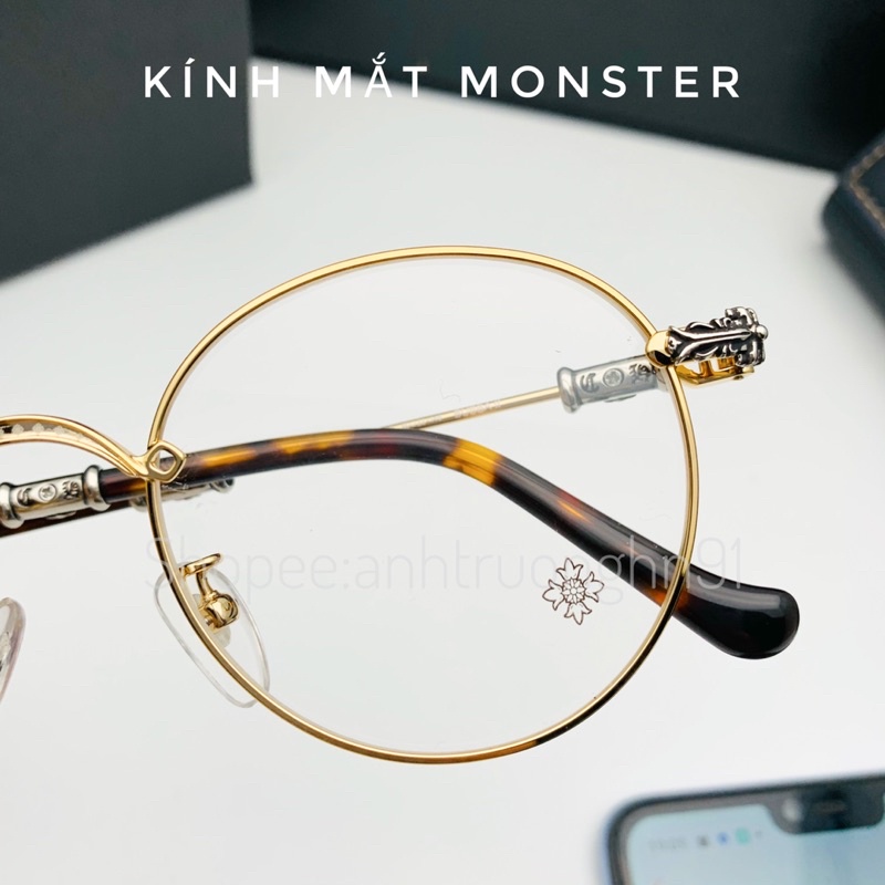 Gọng Kính Titan CHROME HEART BUBBA II Cao Cấp