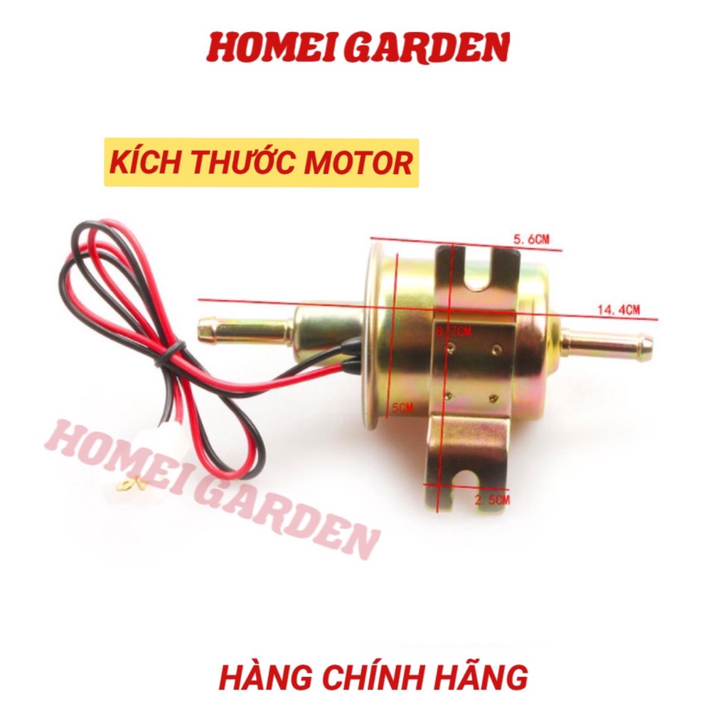 Bơm dầu diesel điện áp 24V HEP-02A bơm nhiêu liệu xăng dầu cho ô tô lưu lượng 80 - 100 lít một giờ - mã D0110