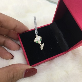 Nhẫn hồ ly mặt đá mắt màu