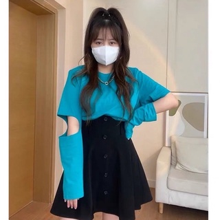 Set áo sweater phối chân váy cạp cao 6sstore