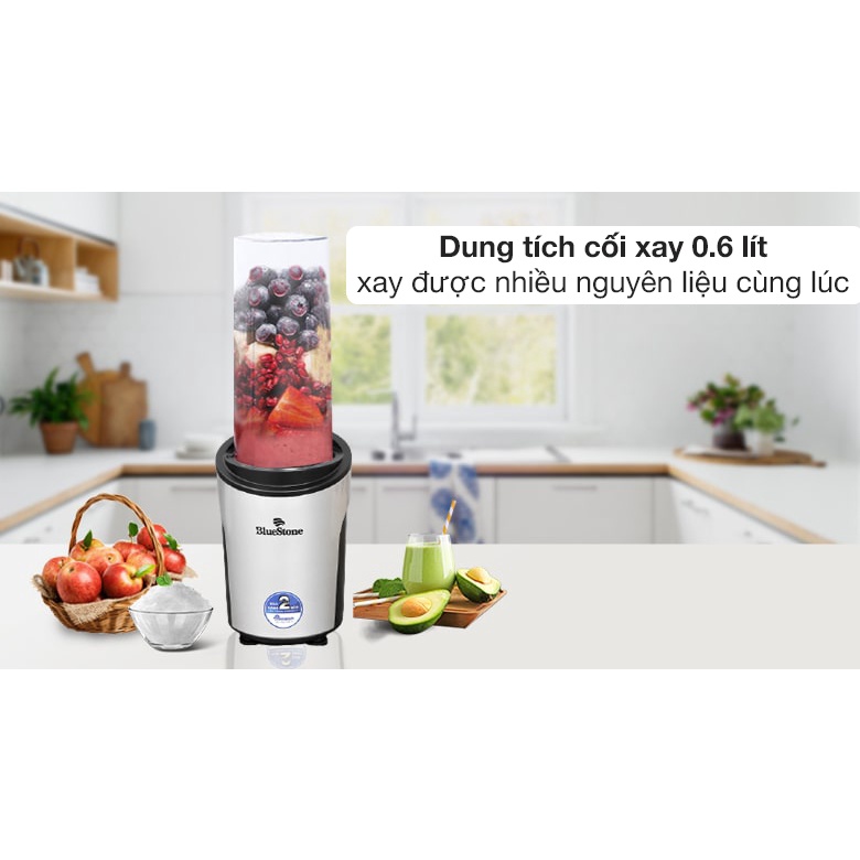 Máy xay sinh tố Bluestone BLB-5310 3 cối xay 2600ML kiêm bình nước dã ngoại - Mẫu mới nhập