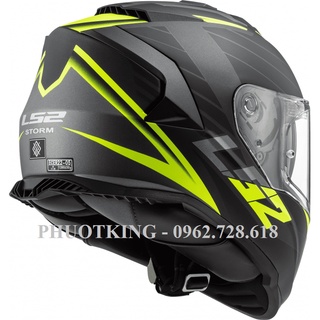 Mũ Fullface LS2 FF800 Storm Đen xanh lá