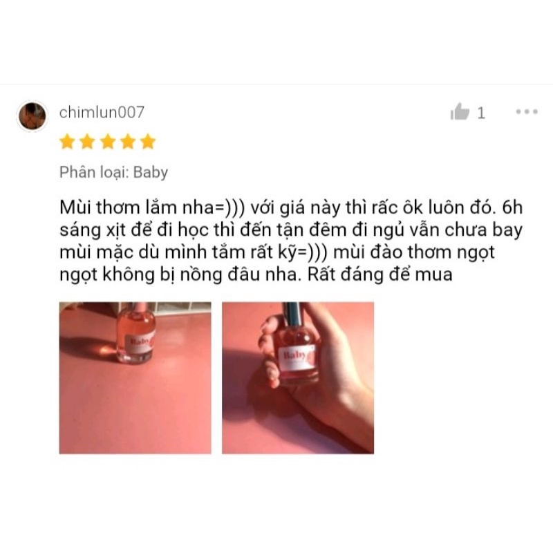 Nước hoa CRUSH 30ml ngọt dịu dàng, quyến rũ