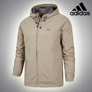 Hooded Jacket Adidas Men's Sports Windbreaker Simple Slim Jacket Windproof Jacket Windproof Jacket Climbing Suit
