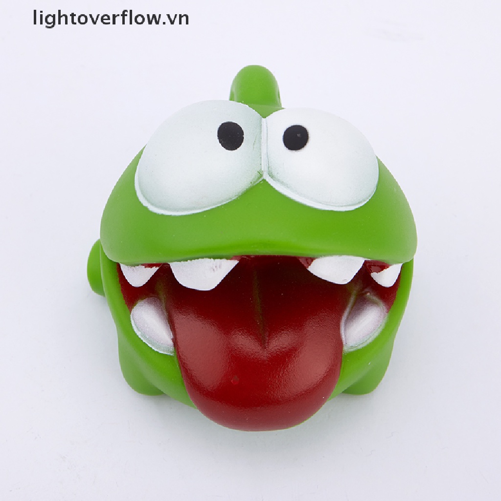 💥💥Mô Hình Đồ Chơi Quái Vật Bằng Cao Su Vinyl Hình Ếch Cột Dây Thừng OM NOM Candy