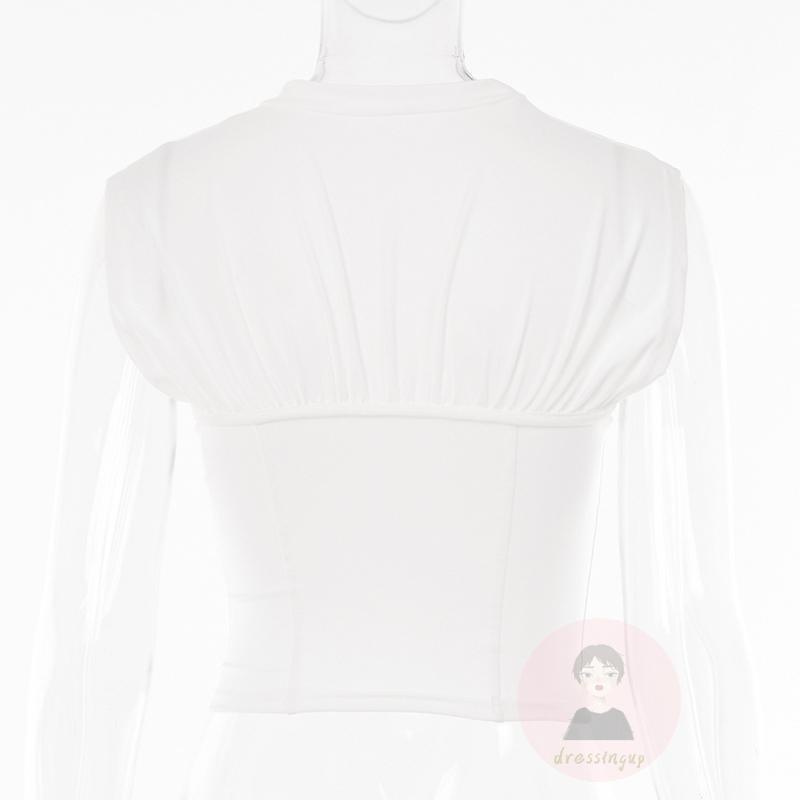 Áo Ba Lỗ Ôm Dáng Màu Trơn Phối Màu Đen/Trắng/ Khaki